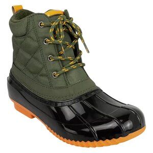 Sugar Womens Lace-up Quilted Rain Boots